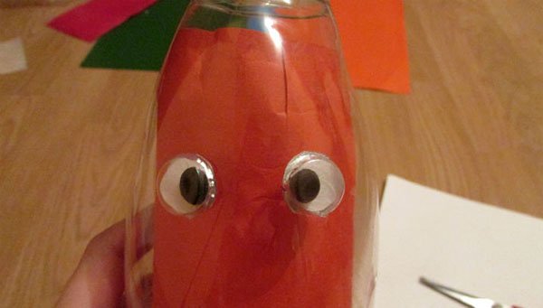 Дед Мороз из бутылки: интересная поделка для детей ded iz butilki 5