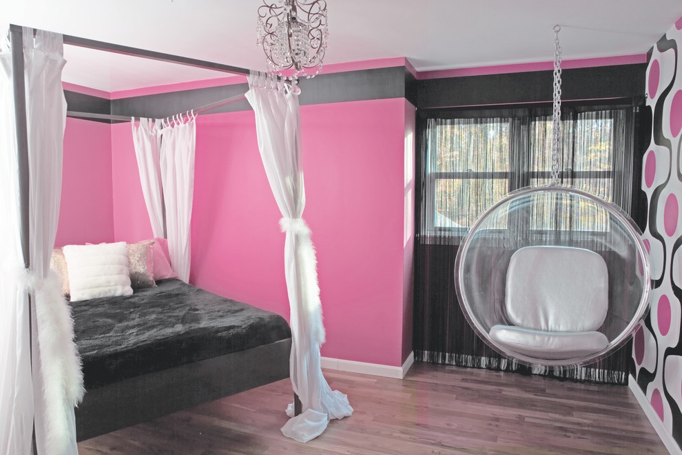 Pink-Theme-for-Girl-Bedroom
