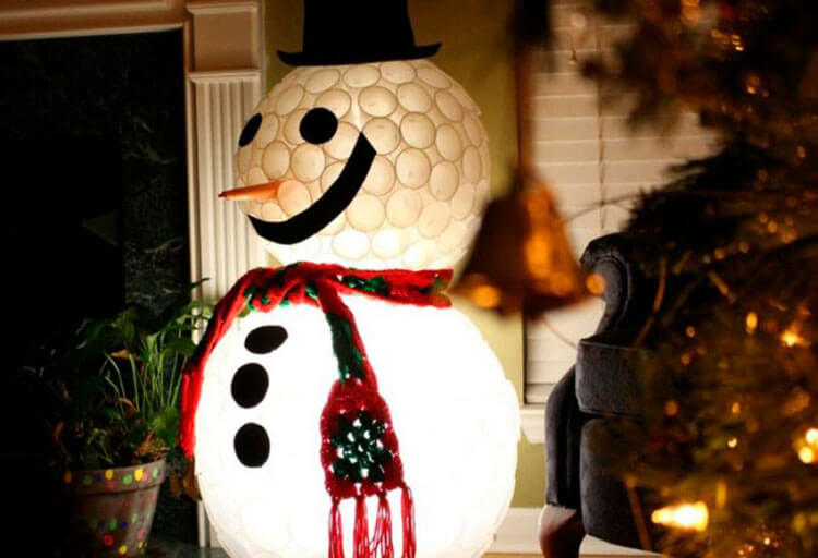 Делаем снеговика своими руками к новому году : различные способы с фото podelka snegovik svoimi rukami 38