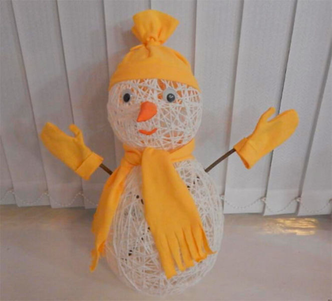 Делаем снеговика своими руками к новому году : различные способы с фото podelka snegovik svoimi rukami 50