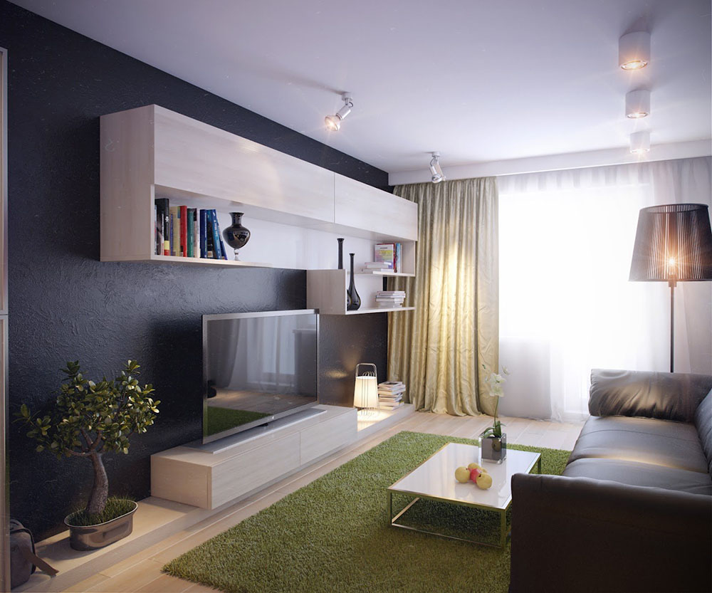 Дизайн гостиной в квартире бюджетный вариант